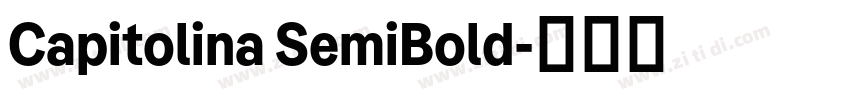 Capitolina SemiBold字体转换